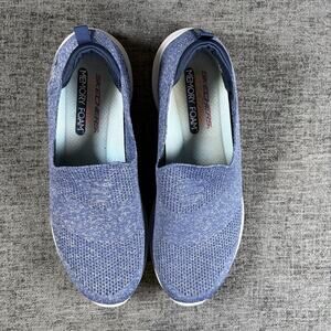 Skechers Womens Ultra Flex Slip On Gray Walking Shoes Size 11